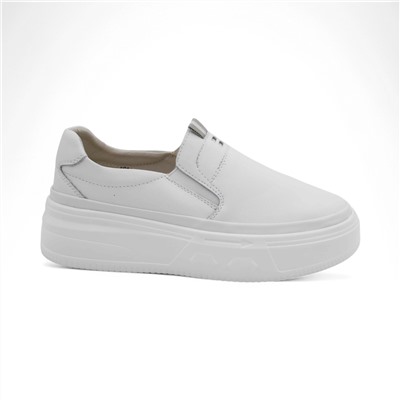 Женские туфли из натуральной кожи Р033-1 белые