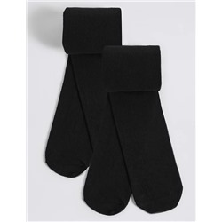 2pk Wool Thermal Tights