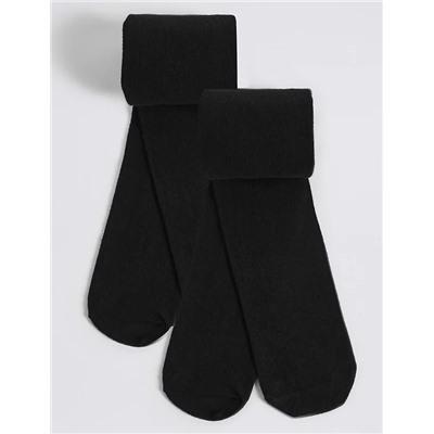 2pk Wool Thermal Tights