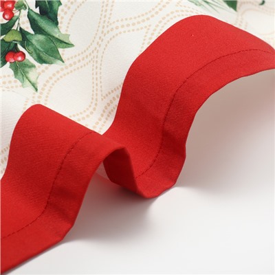 Скатерть новогодняя "Этель" Christmas wreath 150х110см +/-3см с ВГМО, 100%хл, саржа 190гр/м2