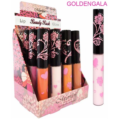 MERILIN жид/г/помада 10 мл эффект ЛАКОВОЙ ПОМАДЫ тон 1 Арт 5