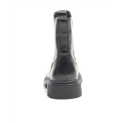 01-5259-1 BLACK Ботинки демисезонные (натуральная кожа, байка)