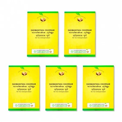 Набор Дадимаштака Чурна (5 x 50 г), Dadimashtaka Choornam Set, произв. Vaidyaratnam