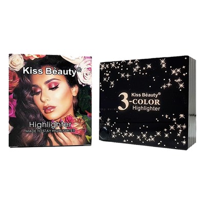 Хайлайтер Kiss Beauty Highlighter 3 Color № 3 15 g