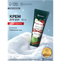 Крем для рук новогодний с ароматом яблочного штруделя, 30 мл, URAL LAB