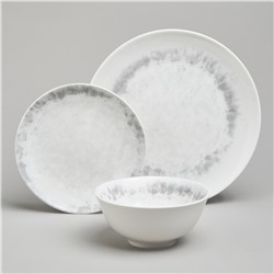 НАБОР ОБЕДЕННЫЙ BRONCO "DAILY" НА 4 ПЕРСОНЫ 12 ПРЕДМЕТОВ СЕРЫЙ