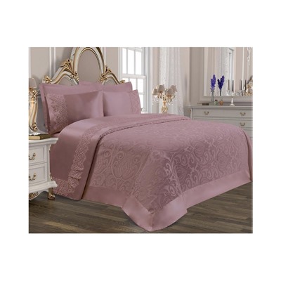 Комплект Постельного Белья с Покрывалом 240x260 см ЕВРО 2 сп.Pike Set Le Jardin D'OR