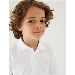 2pk Boys' Stain Resist School Polo Shirts (2-16 Yrs)