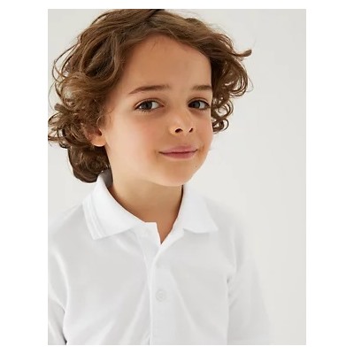 2pk Boys' Stain Resist School Polo Shirts (2-16 Yrs)