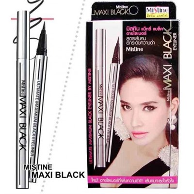 Водостойкая подводка-фломастер Maxi Black