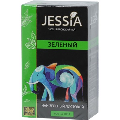 JESSIA. Зеленый чай 100 гр. карт.упаковка