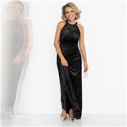 Платье из бархата, Без границ (черное)