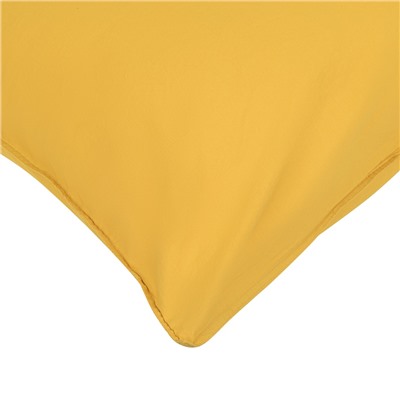 Набор из двух наволочек горчичного цвета из органического стираного хлопка из коллекции Essential, 70х70 см