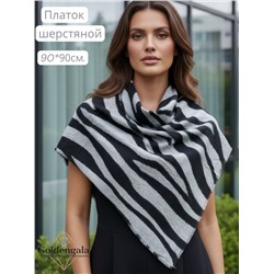 Платок утепленный шерстяной "Нежность шерсти" Арт 25107/06 серый