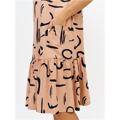 872 Платье бежевый Свт