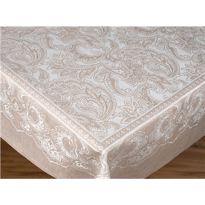 24С86-ШР/уп.кор. Комплект столовый 170*255 + 6 салф. 45*45 "Эсмеральда" цв. 133 рис. 134