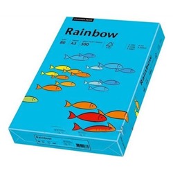 Бумага Rainbow A4 80гр/м2 (88) синий интенсив/5