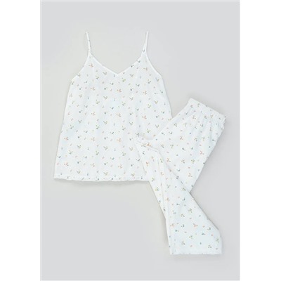 Floral Scallop Cami Pyjamas