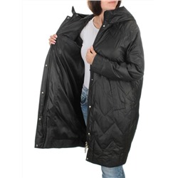 23-110 BLACK Пальто демисезонное женское (100 гр. синтепон)