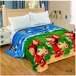 Декоративная подушка из велсофта  Маша и медведь