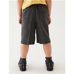 2pk Boys' Slim Leg School Shorts (2-14 Yrs)