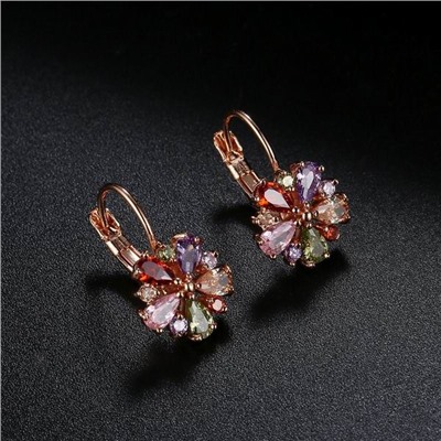 1G0026 Серьги с позолотой, 21х11х5мм