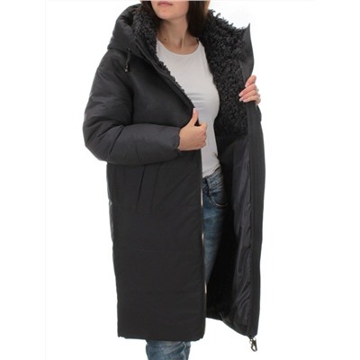 C1041 DK.GRAY Пальто зимнее женское (200 гр .холлофайбер)