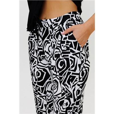 Женский костюм с брюками 2171 / Черный