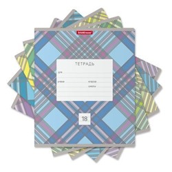 Тетрадь  18л линия "Optima Check" ассорти 54180 ErichKrause