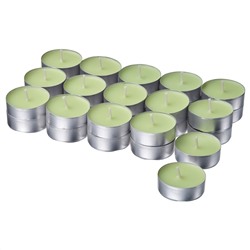 LÖVSKOGSLUND, Teelicht, duftend, Apfel/hellgrün,, 3.5 Std.