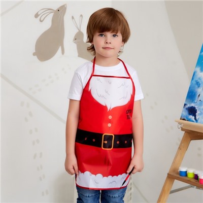 Фартук детский для творчества "Этель" "Santa", 49 х 39 см, 100% полиэстер