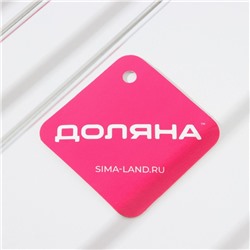 Сушилка для бокалов Доляна, 2 направляющих, 34×6×22,5 см, цвет хромированный