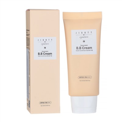 Jigott Солнцезащитный BB-крем для лица / Signature Sunscreen B.B Cream SPF50+ PA++++, 50 мл