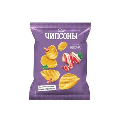 «Чипсоны», чипсы со вкусом бекона, 40 г
