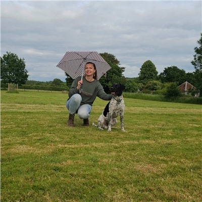 L501-4478 FlowerCheck (Цветная клетка) Зонт женский механика Fulton