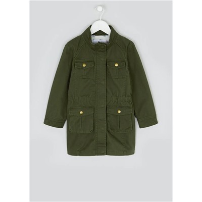 Girls Khaki Cargo Jacket (4-13yrs)