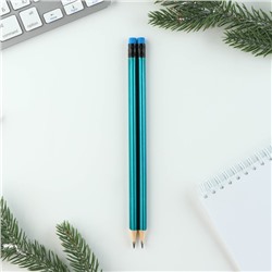 Подарочный набор новогодний, блокнот, карандаши простые 2 шт., наклейки, значок «Сказка»