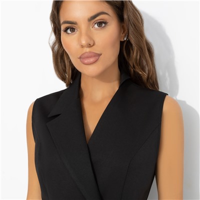 Жилет приталенный, Заслужить премию (черный)