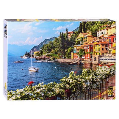 Пазлы 2000 "Озеро Комо, Италия"