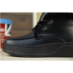 Зимние ботинки из натуральной мягкой кожи