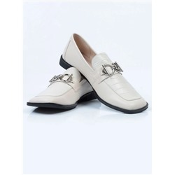 03-DP93-3 LT. BEIGE Лоферы женские (натуральная кожа)