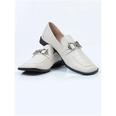 03-DP93-3 LT. BEIGE Лоферы женские (натуральная кожа)