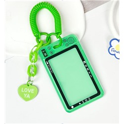 Футляр для карт с брелком "Camera", green