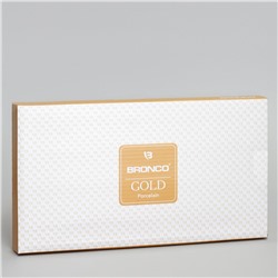 БЛЮДО ПРЯМОУГОЛЬНОЕ BRONCO "GOLD" 30*16*2,5 СМ (КОР=18ШТ.)