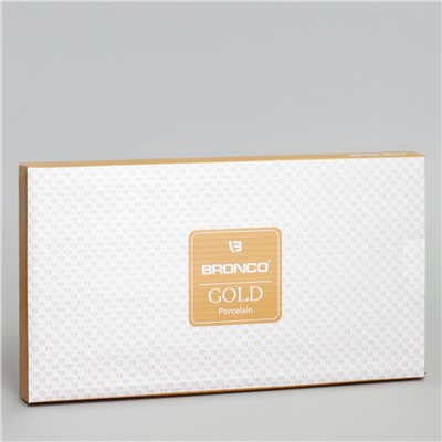 БЛЮДО ПРЯМОУГОЛЬНОЕ BRONCO "GOLD" 30*16*2,5 СМ (КОР=18ШТ.)