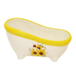 Подставка для губки BACKMAN BM-0623-01 размер-12,5х6,4х6,5см высококачественная  керамика(72)