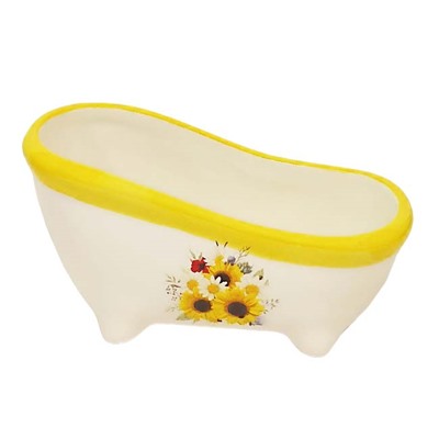 Подставка для губки BACKMAN BM-0623-01 размер-12,5х6,4х6,5см высококачественная  керамика(72)