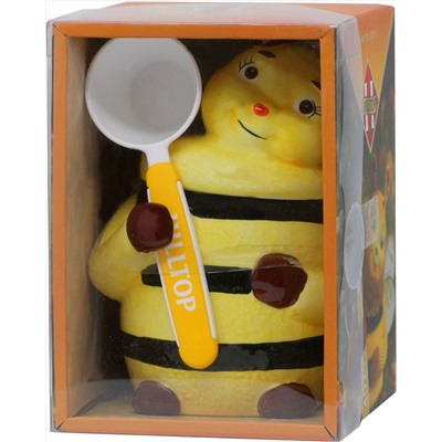 HILLTOP. 8 марта. Керамика. Чайница «Пчелка» 30 гр. чайница керам.