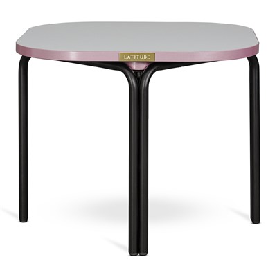 Столик кофейный Ror, 50х50 см, черный/серый/розовый