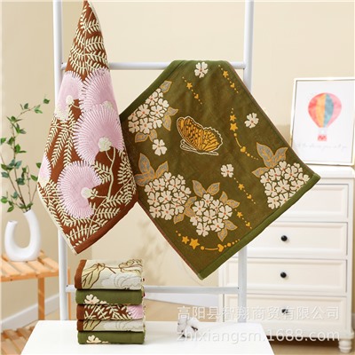 Cotton gauze towel, children's scarf for kindergarten, wholesale